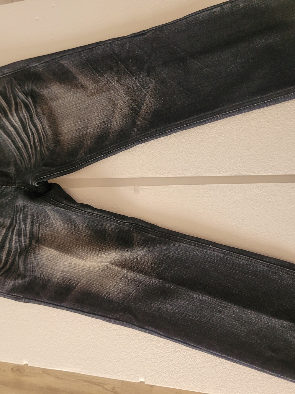 Vintage Men's BARE FOX  Jeans in Washed Black Y2K
